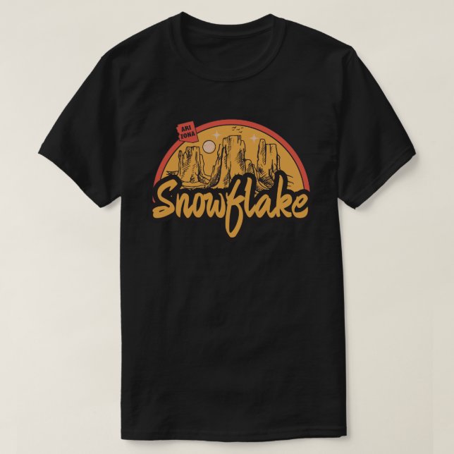 Camiseta Snowflake, Arizona (Frente do Design)