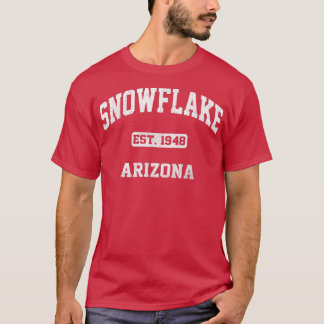 Camiseta Snowflake Arizona AZ vintage estado Estilo atlétic