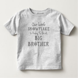 Camiseta Snowflake do Big Brother Toddler
