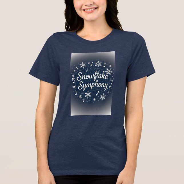 Camiseta Snowflake Symphony  (Frente)