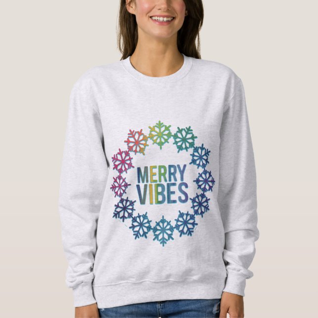 Camiseta Snowflake Wreath (Frente)