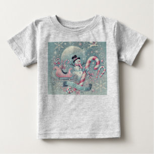 Camiseta Snowman 6 meses Baby Fine Jersey T Shirt