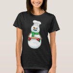 Camiseta Snowman Christmas Baker<br><div class="desc">Este design é o presente perfeito para um aniversário,  Natal e outras celebrações. É adequado para mulheres,  homens e crianças.</div>