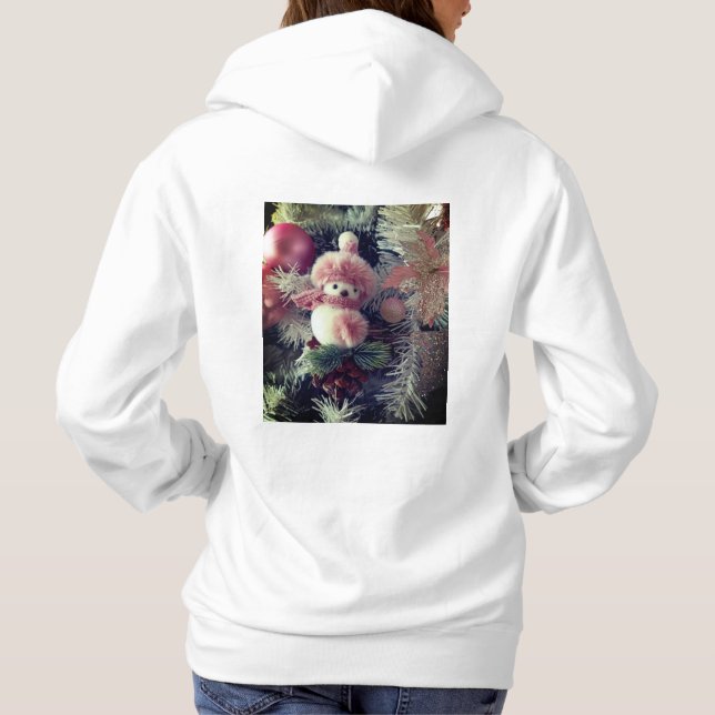 Camiseta Snowman Christmas Hoodie (Verso)