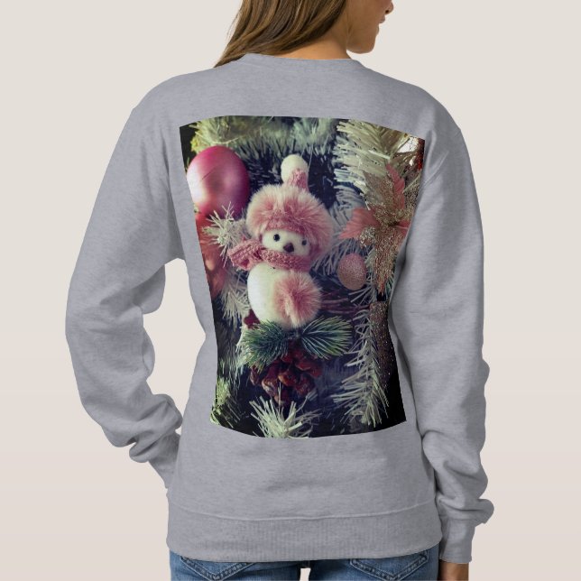 Camiseta Snowman Christmas Sweatshirt (Verso)