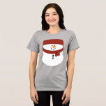 Camiseta Snowman com Beanie Christmas<br><div class="desc">* Ilustração de um bonitinho, sorridente boneco de neve, vestindo um gorro vermelho e cachecol. * Camisetas estão disponíveis em várias cores, estilos e tamanhos para crianças e tamanhos adultos também! * Esta design está em camisas para adultos também! * Mova design para o bolso ou para a parte traseira...</div>