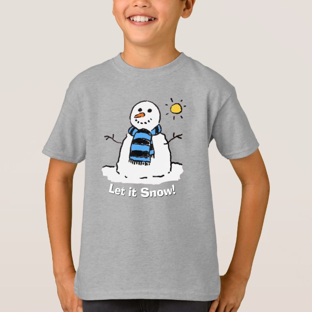 Camiseta Snowman com Mensagem! (Frente)