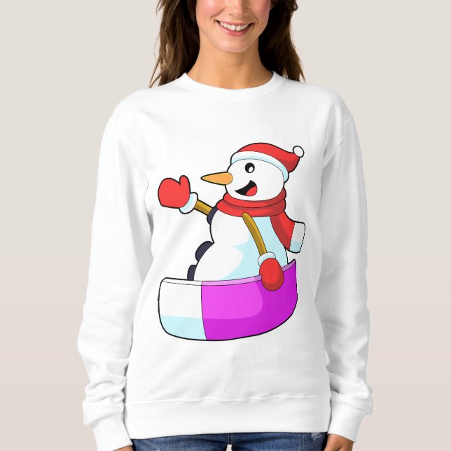 Camiseta Snowman como Snowboarder com Sonowboard.PNG (Frente)