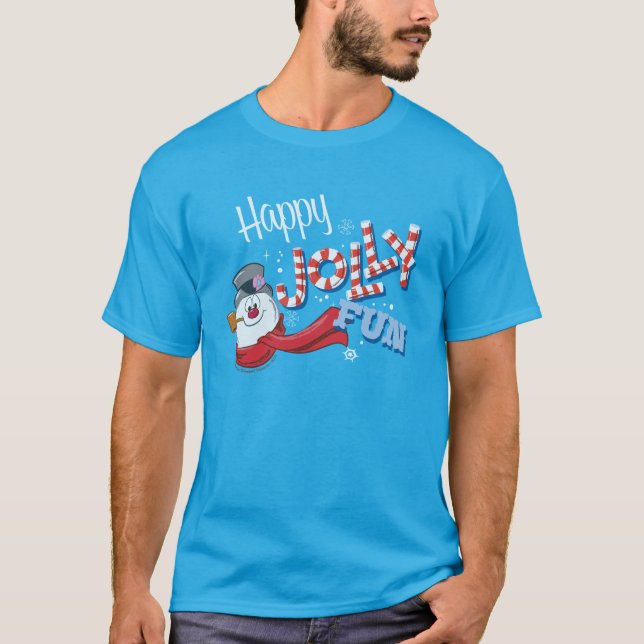 Camiseta Snowman™ congelado | Feliz Jolly Divertido (Frente)