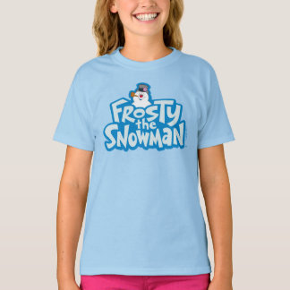 Camiseta Snowman™ congelado | Logotipo empilhado congelado