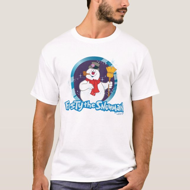 Camiseta Snowman™ congelado | Retrato magro congelado (Frente)