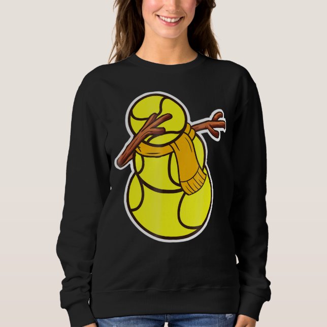 Camiseta Snowman Dab Tênis Xmas Pajama (Frente)