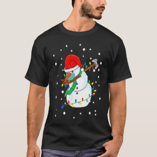 Camiseta Snowman Dabbing Game Squad Boy Kids Xmas Family Ma