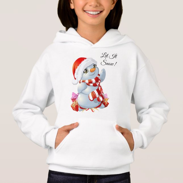 Camiseta Snowman Deixe-o nevar (Frente)