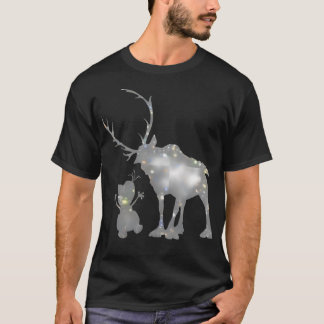 Camiseta Snowman E Reindeer