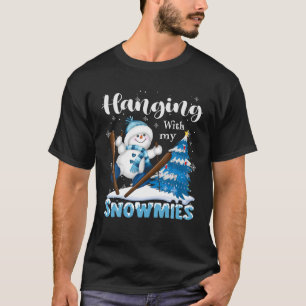 Camiseta Snowman Está A Passar Com O Meu Neve De Natal