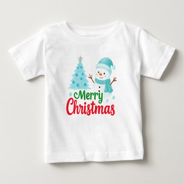 Camiseta Snowman Holiday Cheer (Frente)