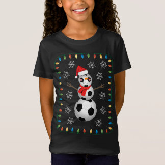 Camiseta Snowman Santa Hat Scarf Christma