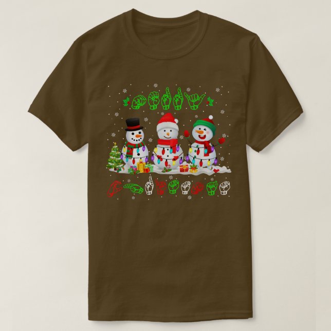 Camiseta Snowman Sinal de Snowman SLA (Frente do Design)