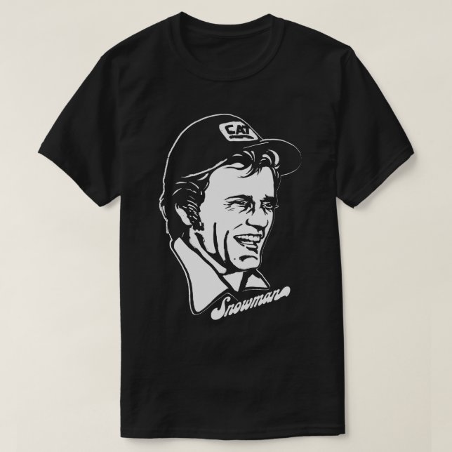 Camiseta Snowman Smokey The Bandit (Frente do Design)