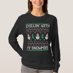 Camiseta Snowman Snowmies Ugly Christmas Sweater<br><div class="desc">Snowman Snowmies Ugly Christmas Sweater</div>