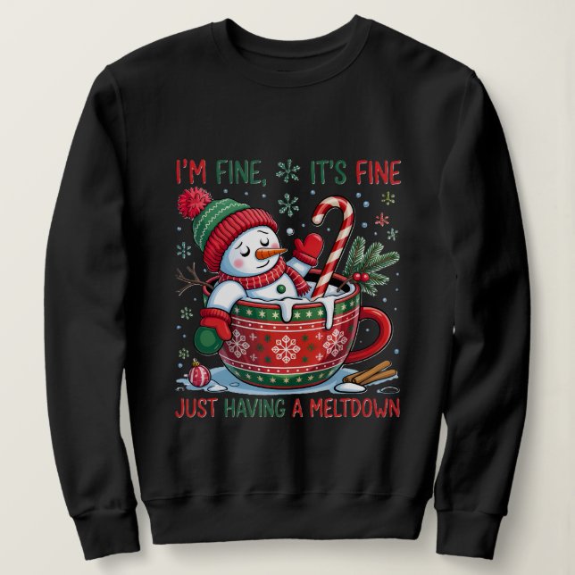 Camiseta Snowman Sweatshirt  (Frente do Design)