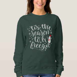 Camiseta Snowman Tis the Season to Congelando engraçado chr