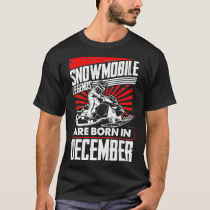 Camiseta Snowmobile Birthday Snowmobile Legends Nascer Em D