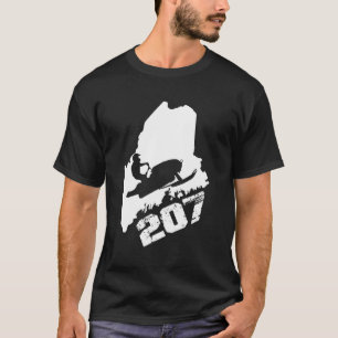 Camiseta Snowmobile do Estado do Maine 207