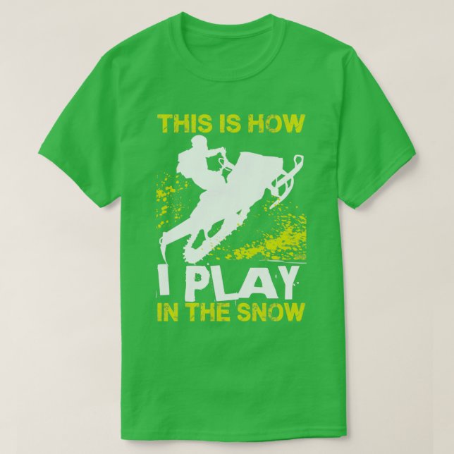 Camiseta Snowmobile How I Play 1 (Frente do Design)