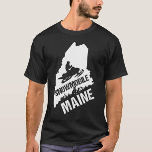 Camiseta Snowmobile Maine Extreme Sport Ártico Skidoo Snow