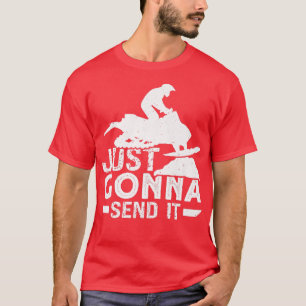 Camiseta Snowmobile Riding Vai Enviar Para Ele Esportes De