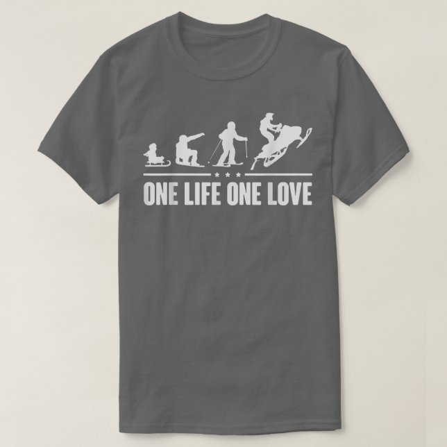 Camiseta Snowmobile Sonhou Uma Vida Um Amor (Frente do Design)