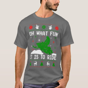 Camiseta Snowmobile Ugly Christmas