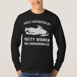 Camiseta Snowmobiles e Bonito Women Distraction: