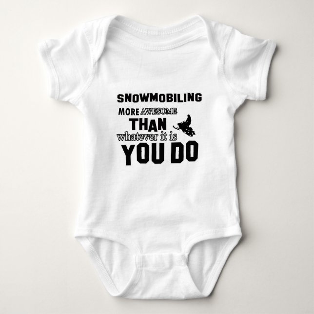 Camiseta snowmobiling mais impressionante (Frente)