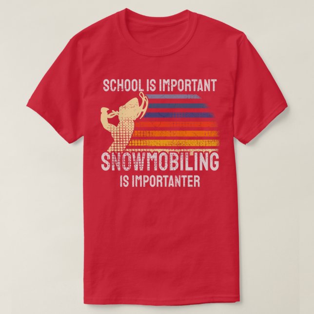 Camiseta Snowmobiling Snowmobile 4 (Frente do Design)