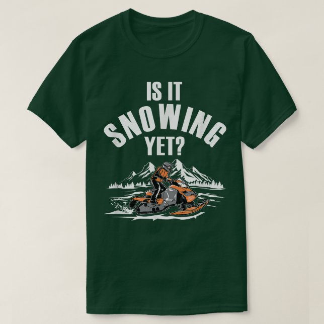 Camiseta Snowmobiling Winter Snow Machine  Snowmobiler Snow (Frente do Design)