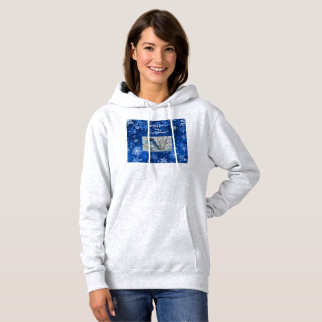 Camiseta Snowy Bluebird Notecard (Frente Completa)