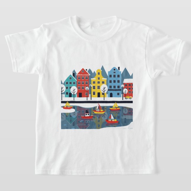 Camiseta Snowy city (Postura )