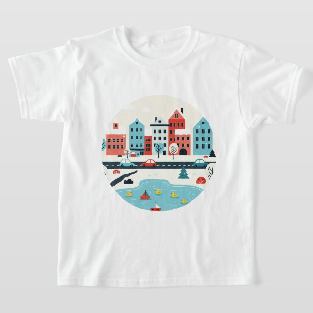 Camiseta Snowy city (Postura )
