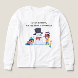 Camiseta Snowy Meadow Snowman Kids