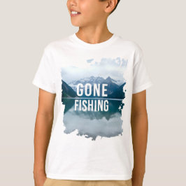 Camiseta Snowy Mountain Lake Partiu a Pesca