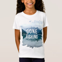 Camiseta Snowy Mountain Lake Partiu a Pesca