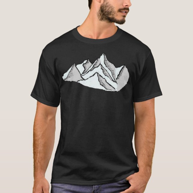 Camiseta Snowy Mountains Active (Frente)