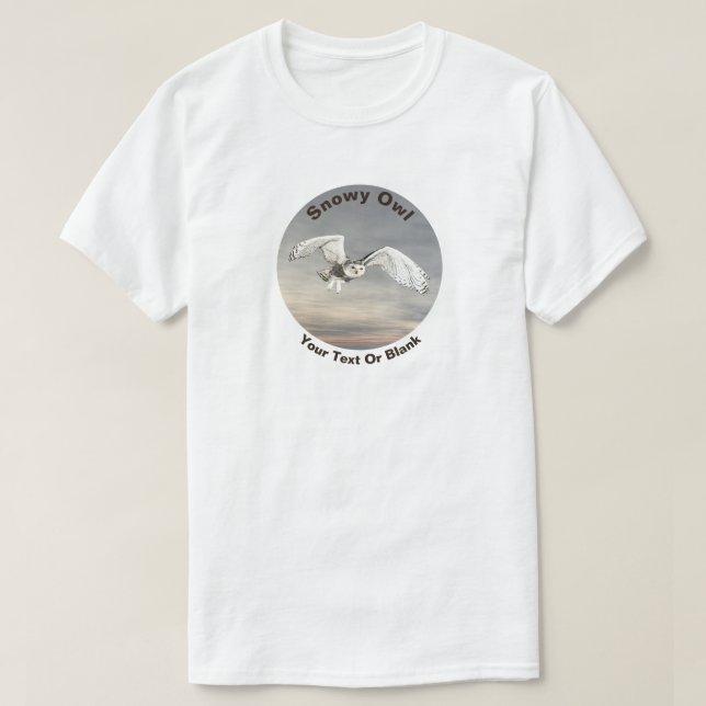Camiseta Snowy Owl (Frente do Design)