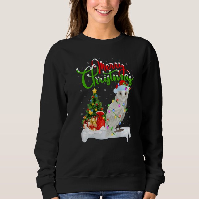 Camiseta Snowy Owl Bird  Xmas Decorations Snowy Owl Christm (Frente)