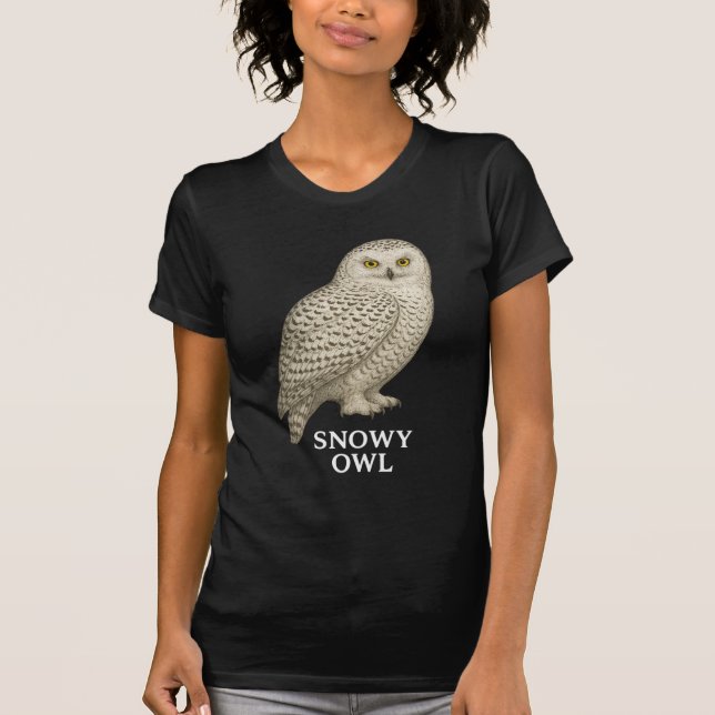 Camiseta Snowy Owl T-Shirt: Bird of Prey Design for Nature  (Frente)