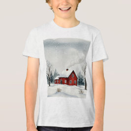 Camiseta Snowy winter landscape