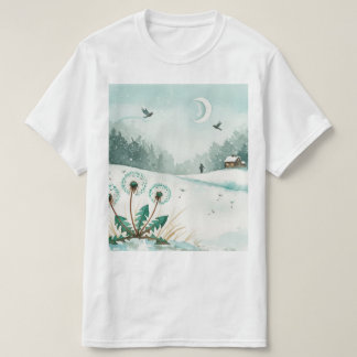 Camiseta Snowy winter landscape